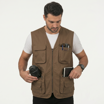 Gilet Multi-Poches – Premium & Style Moderne