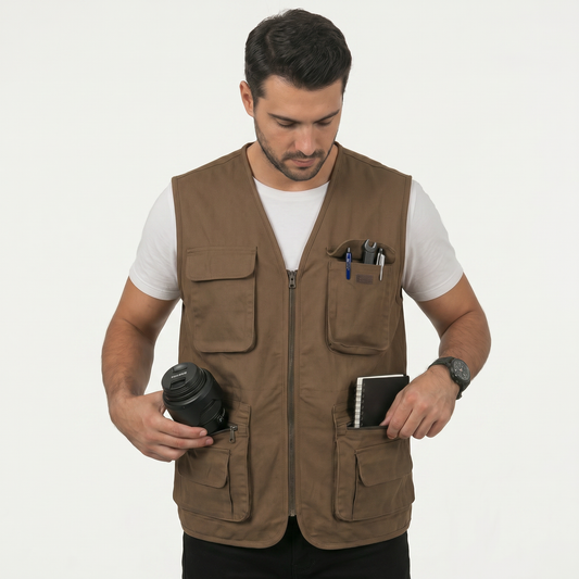 Gilet Multi-Poches – Premium & Style Moderne