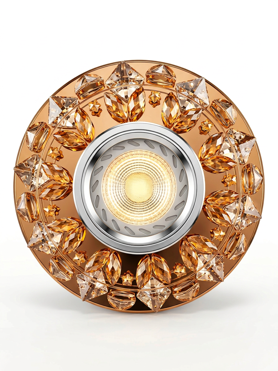 Nouveau modèle de lumière de plafond à LED en cristal RGB