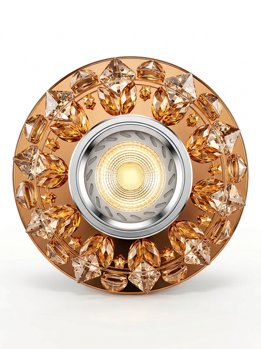 Nouveau modèle de lumière de plafond à LED en cristal RGB