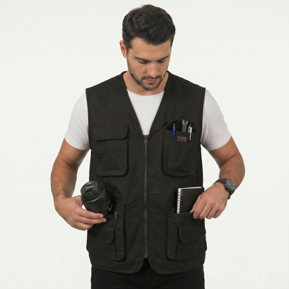 Gilet Multi-Poches – Premium & Style Moderne