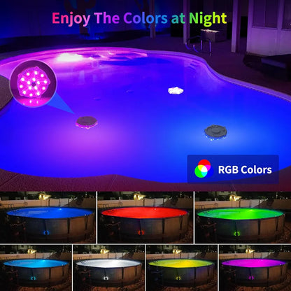 RIGAMIZ™ AquaLuxe – Lumières LED Flottantes Étanches pour Piscine