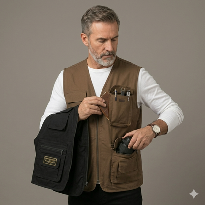 Gilet Multi-Poches – Premium & Style Moderne