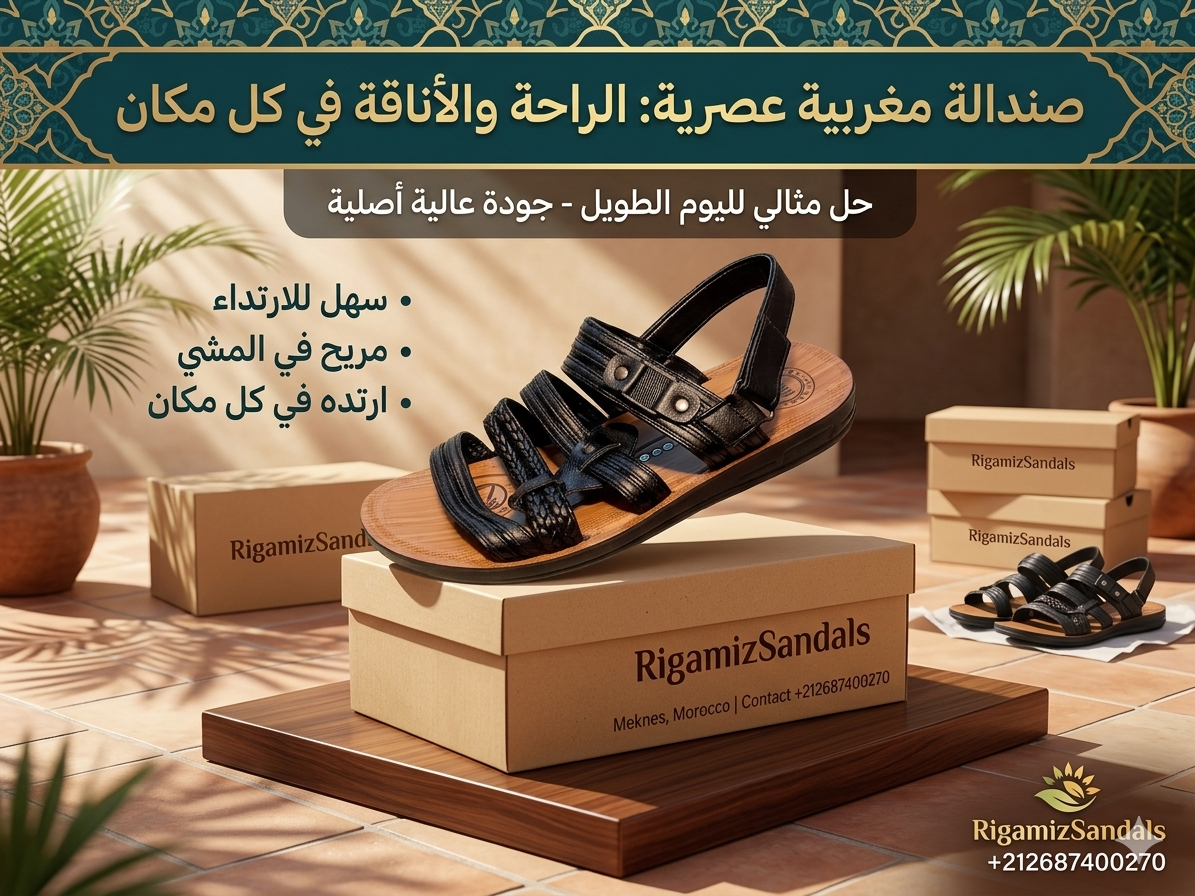 🟤 صندل رجالي أنيق – @RigamizSandale™️