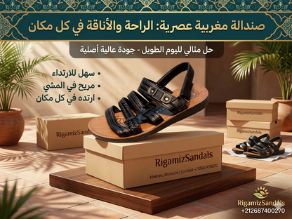🟤 صندل رجالي أنيق – @RigamizSandale™️