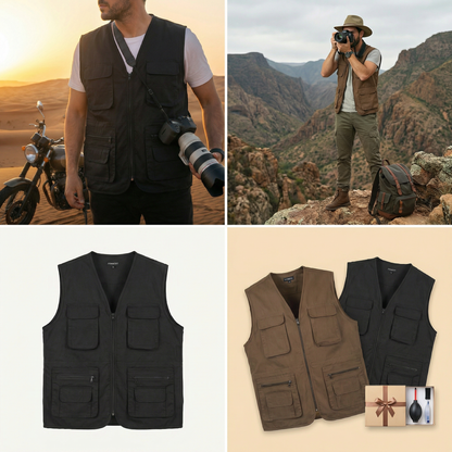 Gilet Multi-Poches – Premium & Style Moderne